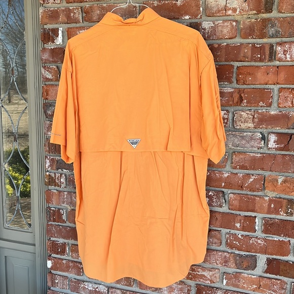 Columbia orange button down fishing shirt Size XL - Picture 6 of 6